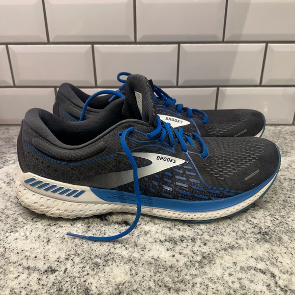 Brooks Adrenaline GTS 21 Mens Running Shoes Dark Grey Blue Size 15 Medium D - Picture 8 of 8